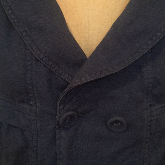 Blue Button Front Jacket - Picture 3 of 5
